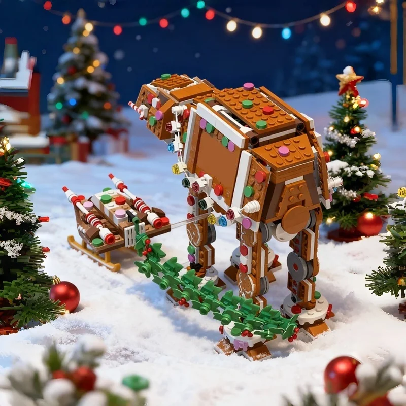 Christmas Gingerbread Snowspeeders Fit 40806 Gingerbread AT-AT Addon Model Spaceship Sets Building Blocks Toys
Christmas Gingerbread Snowspeeders Fit 40806 Gingerbread AT-AT Addon Model Spaceship Sets Building Blocks Toys