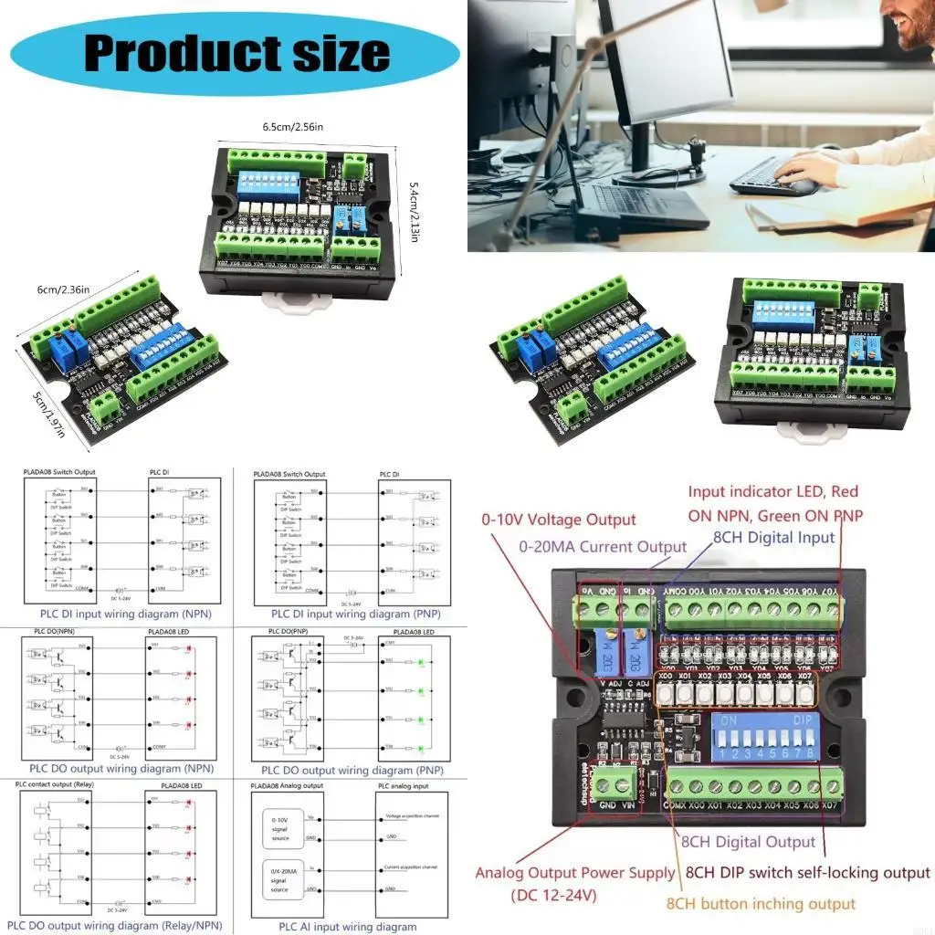 900F Upgraded PLC MCU Simulation Debugging Board with 0-10V 4-20MA Output Tester NPN Comprehensive Development Board
900F Upgraded PLC MCU Simulation Debugging Board with 0-10V 4-20MA Output Tester NPN Comprehensive Development Board