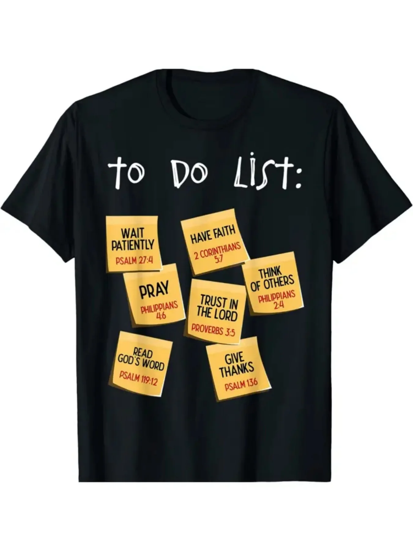 Men's Casual Crew-Neck T-Shirt with to DO LIST Print, Comfortable Cotton, Elastic, Street Style, Suitable for All Seasons
Men's Casual Crew-Neck T-Shirt with to DO LIST Print, Comfortable Cotton, Elastic, Street Style, Suitable for All Seasons