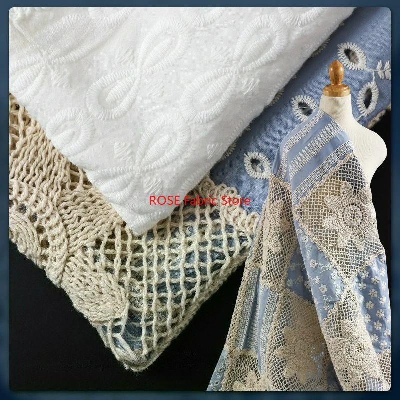 1 yard 3D Hollow Cotton Embroidered Fabric Unique Dress Apparel Home Decorative Cloth Designer Fabric
1 yard 3D Hollow Cotton Embroidered Fabric Unique Dress Apparel Home Decorative Cloth Designer Fabric