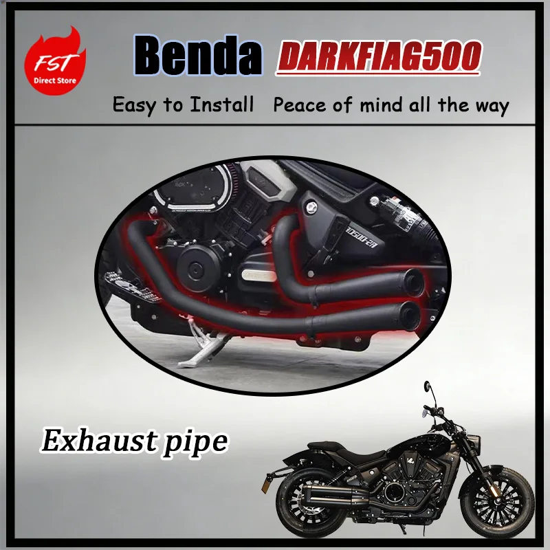 FOR Benda DARK FLAG 500 Motorcycle Full Exhaust System Dual Outlet Handmade Stainless Steel Deep Tone Performance Accessories
FOR Benda DARK FLAG 500 Motorcycle Full Exhaust System Dual Outlet Handmade Stainless Steel Deep Tone Performance Accessories