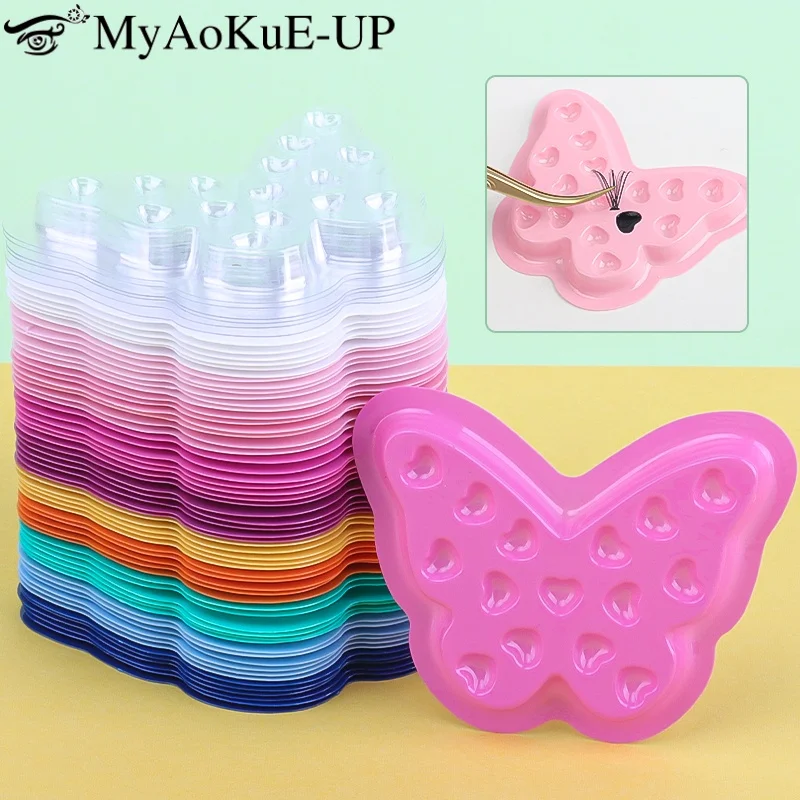 100Pcs Eyelash Glue Holder Pad Pallet Plastic Gasket Eye Lashes Adhesive Tray Butterfly Shape Liquid Pigment Storage Pre Tool
100Pcs Eyelash Glue Holder Pad Pallet Plastic Gasket Eye Lashes Adhesive Tray Butterfly Shape Liquid Pigment Storage Pre Tool