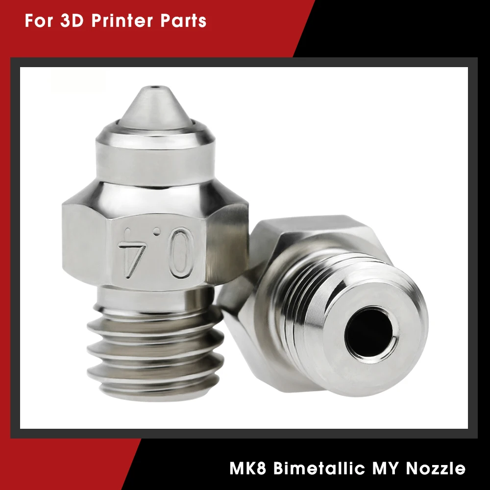 Новинка! Биметаллическая насадка MK8 для Ender3/V2 CR10 Ender5 Hotend 1,75 мм Филамент MK8 J-head hotend Nozzle M6 Thread
Новинка! Биметаллическая насадка MK8 для Ender3/V2 CR10 Ender5 Hotend 1,75 мм Филамент MK8 J-head hotend Nozzle M6 Thread