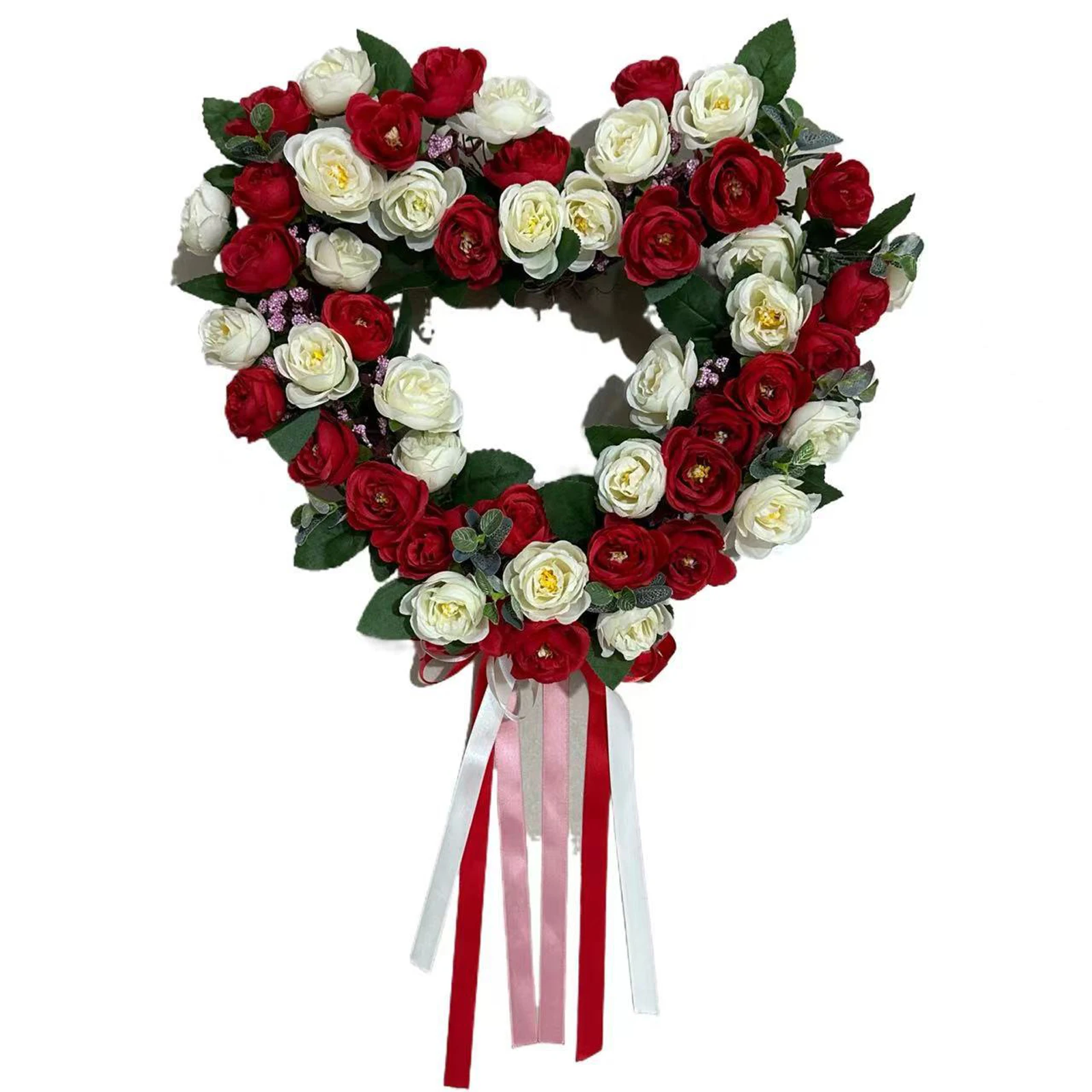 Венок на день Святого Валентина для входной двери в форме сердца, искусственный цветок розы, гирлянда, шелковый искусственный пион, свадебное настенное украшение
Венок на день Святого Валентина для входной двери в форме сердца, искусственный цветок розы, гирлянда, шелковый искусственный пион, свадебное настенное украшение