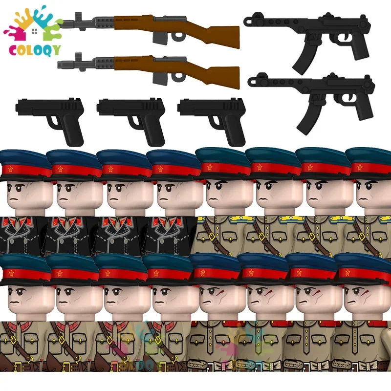 Kids Toys WW2 Building Blocks 10pcs/set Soviet Soldiers Mini Action Figures Educational Toys For Kids Christmas Gifts
Kids Toys WW2 Building Blocks 10pcs/set Soviet Soldiers Mini Action Figures Educational Toys For Kids Christmas Gifts