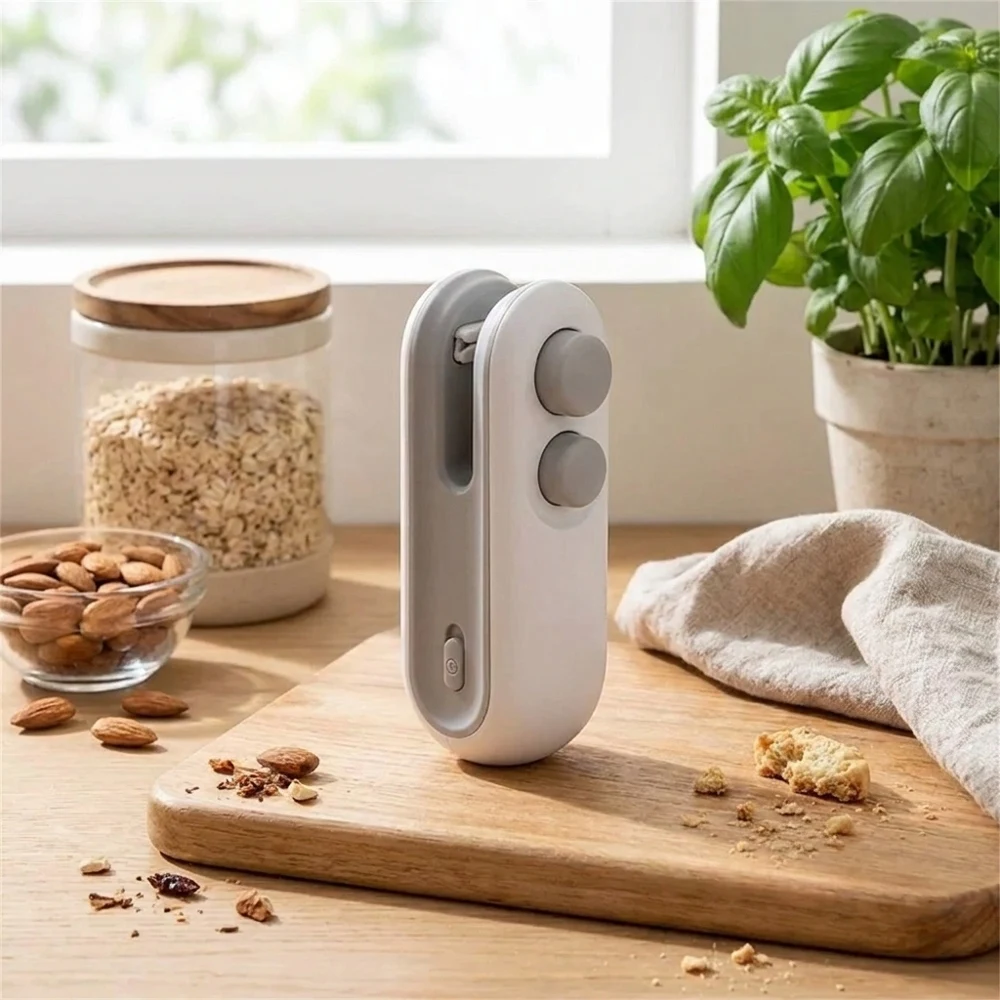 Handheld USB Rechargeable Mini Heat Sealer Portable Bag Sealing Machine for Plastic Packages Food Storage Bags, Leak-proof Airti
Handheld USB Rechargeable Mini Heat Sealer Portable Bag Sealing Machine for Plastic Packages Food Storage Bags, Leak-proof Airti