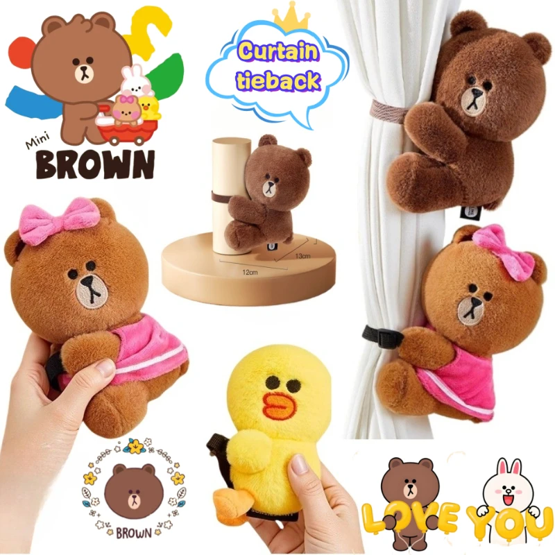 LINE FRIENDS Brown Cony Personalized Creative Curtains Convenient Tie Band for Home Sheer Curtains Cartoon Doll Decoration Strap
LINE FRIENDS Brown Cony Personalized Creative Curtains Convenient Tie Band for Home Sheer Curtains Cartoon Doll Decoration Strap