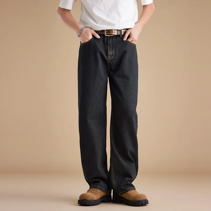 Men Streetwear Vintage Fashion Loose Casual Wide Leg Straight Original Color Denim Jeans Pants Man Baggy Jeans Trousers
Men Streetwear Vintage Fashion Loose Casual Wide Leg Straight Original Color Denim Jeans Pants Man Baggy Jeans Trousers