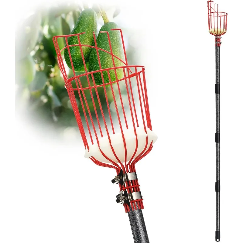 Fruit Picker Pole with Basket Telescoping, Adjustable Citrus Orange Picker Pole with Basket 35-150 inch Long Handle
Fruit Picker Pole with Basket Telescoping, Adjustable Citrus Orange Picker Pole with Basket 35-150 inch Long Handle