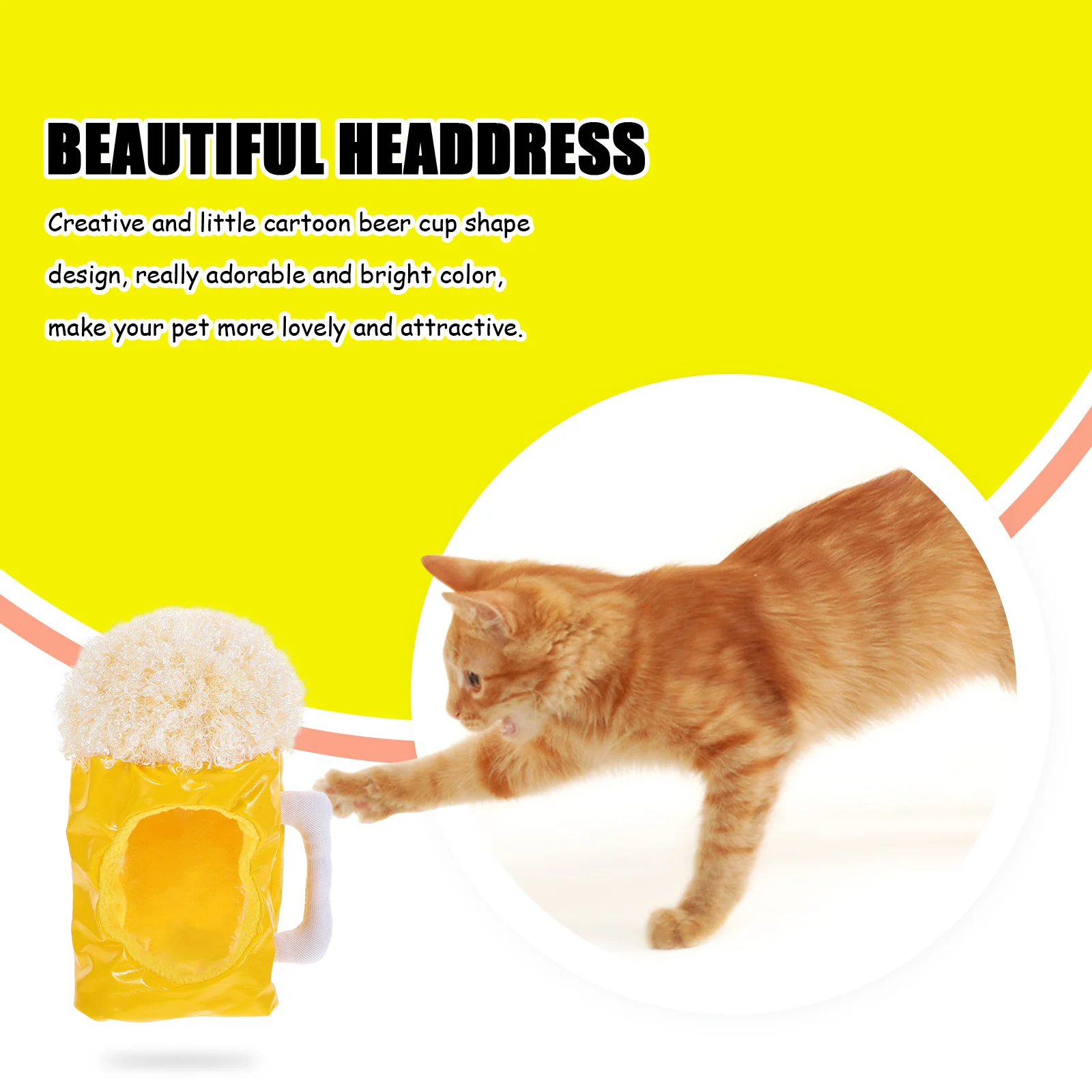 Creative Pet Beer Mug Cap Lightweight Dog Headwear Party Costume Decorative Puppy Hat Pet Cap Dog Cat Hat
Creative Pet Beer Mug Cap Lightweight Dog Headwear Party Costume Decorative Puppy Hat Pet Cap Dog Cat Hat