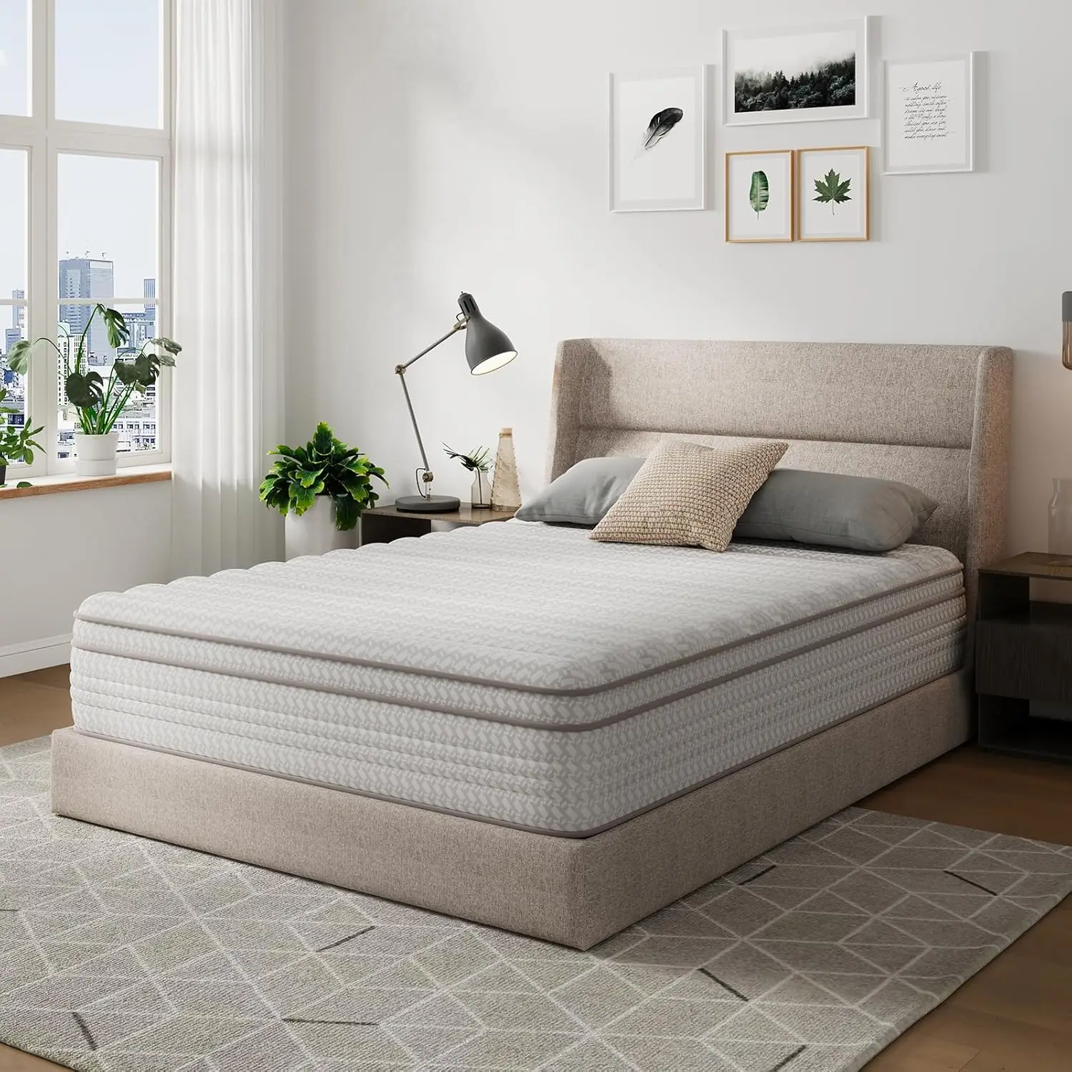 Full Size Mattress 12 Inch Hybrid with Smart Coils, Cooling Fabric and Edge Support, No Box Spring Needed
Full Size Mattress 12 Inch Hybrid with Smart Coils, Cooling Fabric and Edge Support, No Box Spring Needed