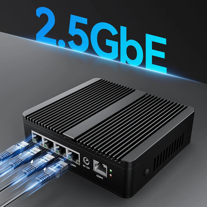 Fanless Industrial Mini PC Intel Celeron N5105 4x 2.5G Ethernet RS232 SIM Slot Windows Linux Pfsense OpenWrt
Fanless Industrial Mini PC Intel Celeron N5105 4x 2.5G Ethernet RS232 SIM Slot Windows Linux Pfsense OpenWrt