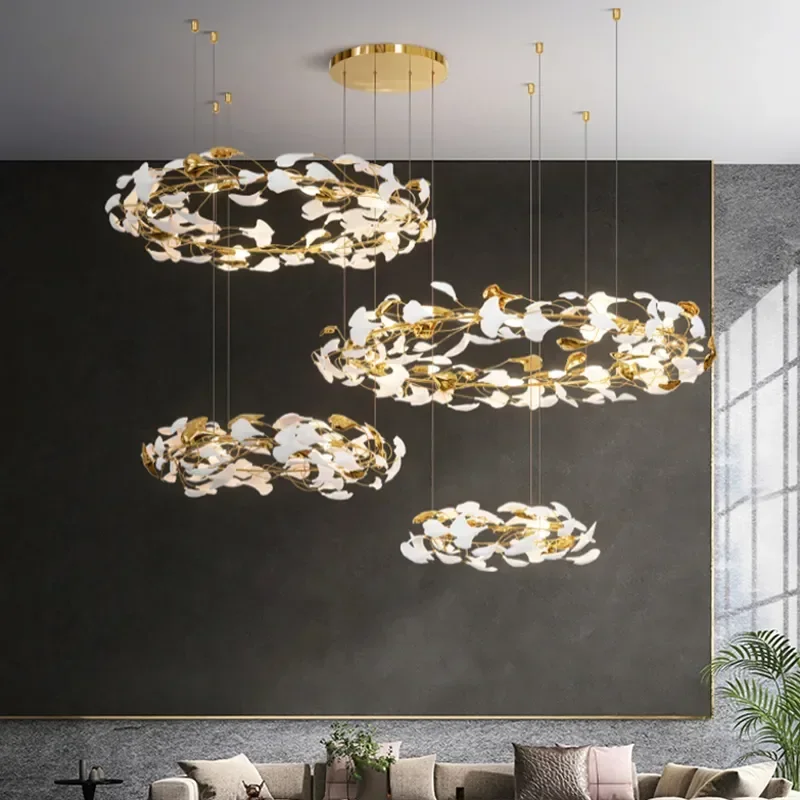 Creative Led Chandelier For Living Room Luxury Staircase Lamp Modern Flower Design Indoor Lighting Gold Ceramic Kitchen Lustre
Creative Led Chandelier For Living Room Luxury Staircase Lamp Modern Flower Design Indoor Lighting Gold Ceramic Kitchen Lustre