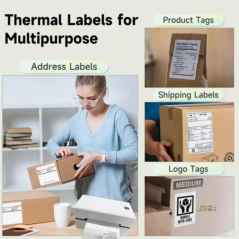 Direct Thermal Labels 500 Labels Per Stacked -Strong Adhesive For Shipping Label
Direct Thermal Labels 500 Labels Per Stacked -Strong Adhesive For Shipping Label