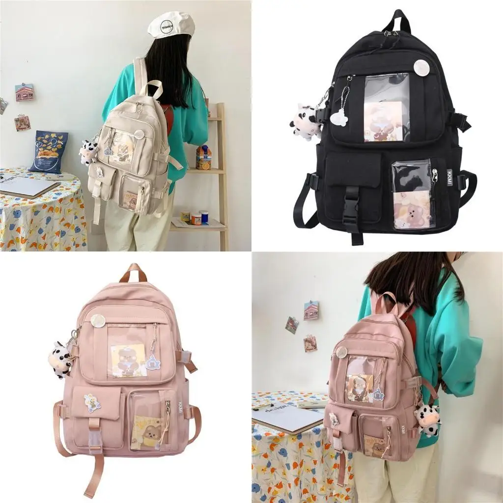 X90D Женщины-девочки Студент Симпатичный рюкзак Harajuku японский эстетический мультичаро-карманный школьная сумка с подвесным
X90D Женщины-девочки Студент Симпатичный рюкзак Harajuku японский эстетический мультичаро-карманный школьная сумка с подвесным