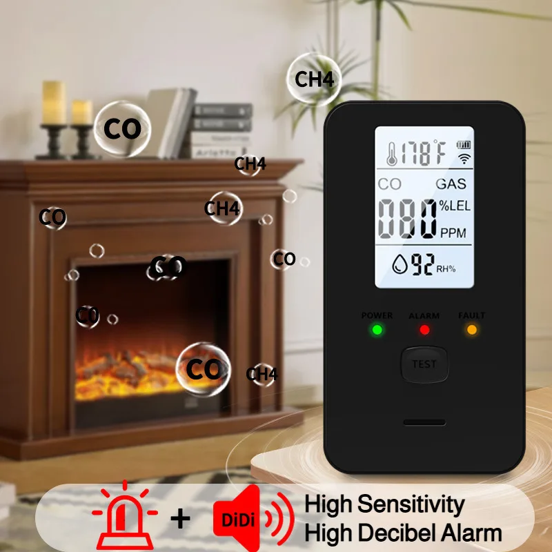 4-в-1 высокочувствительный детектор угарного газа CO, умная сигнализация об утечке газа, детектор дыма, газовая сигнализация, устройство домашней безопасности
4-в-1 высокочувствительный детектор угарного газа CO, умная сигнализация об утечке газа, детектор дыма, газовая сигнализация, устройство домашней безопасности