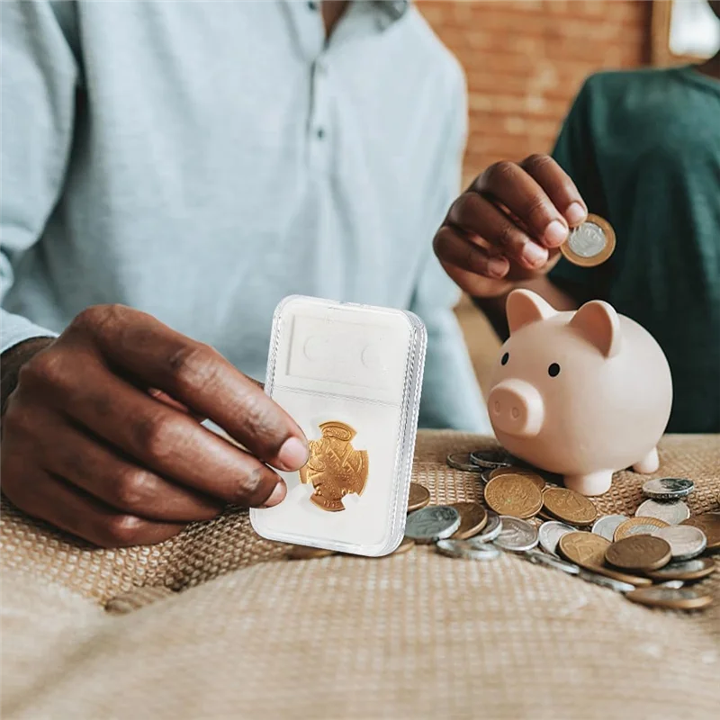 【Superdeals】8Pcs Coin Slab Snap Display Holder, 4 Size White Coin Cases For Collectors Coin Display Box Plastic Dollar Coin Hold
【Superdeals】8Pcs Coin Slab Snap Display Holder, 4 Size White Coin Cases For Collectors Coin Display Box Plastic Dollar Coin Hold