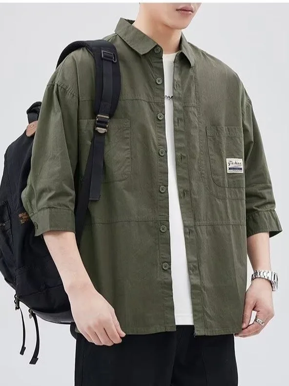 Men's ort Sve irt Trendy Collar Workwear Resistant to Dirt And Wear Seven Sve Men Haome Outerwear Stand Fit P...
Men's ort Sve irt Trendy Collar Workwear Resistant to Dirt And Wear Seven Sve Men Haome Outerwear Stand Fit P...