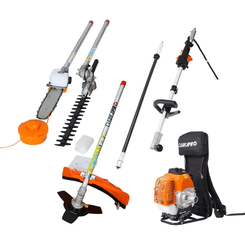 4-in-1 52CC 2-Cycle Multi-Tool Backpack String Trimmer, Gas Pole Saw, Hedge Trimmer, Grass Trimmer, Lawn Mower Weed Wacker Edger
4-in-1 52CC 2-Cycle Multi-Tool Backpack String Trimmer, Gas Pole Saw, Hedge Trimmer, Grass Trimmer, Lawn Mower Weed Wacker Edger