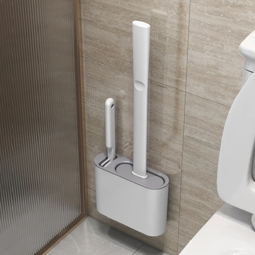 Wall Hanging Toilet Brush with Holder Long Handled Silicone Toilet Brush Soft Bristles WC Cleaning Brush Bathroom Accessories
Wall Hanging Toilet Brush with Holder Long Handled Silicone Toilet Brush Soft Bristles WC Cleaning Brush Bathroom Accessories