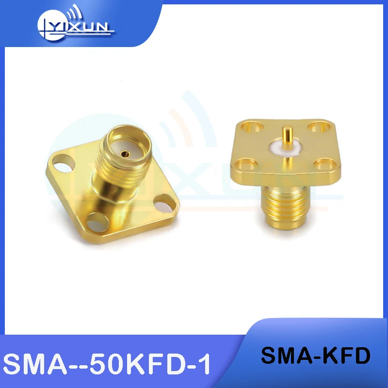 2PCS SMA-KFD SMA four-hole female SMA female square square plate welding plate RF coaxial connector
2PCS SMA-KFD SMA four-hole female SMA female square square plate welding plate RF coaxial connector