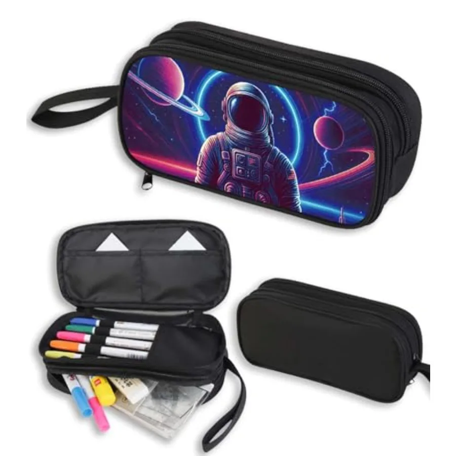 Astronaut Pencil Case for Boys Girls, Large Pencil Pouch for and Students, Double Zipper with Pen Bag Organizer, Polyester Big
Astronaut Pencil Case for Boys Girls, Large Pencil Pouch for and Students, Double Zipper with Pen Bag Organizer, Polyester Big