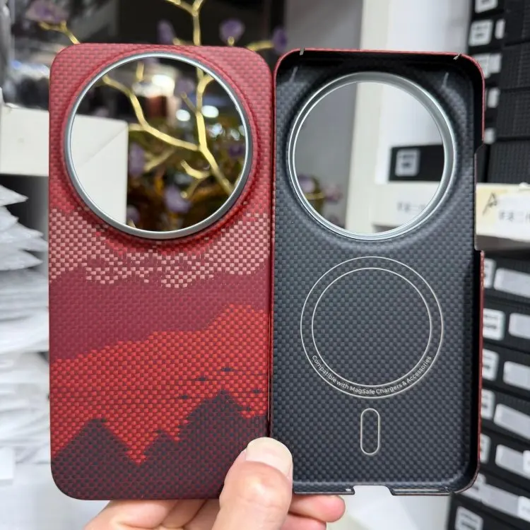 Premium Carbon Fiber Case for Xiaomi 17 Ultra Magsafe Case Ultra-thin Aramid Fiber Magnetic Back Cover for Xiaomi 17 Ultra Case
Premium Carbon Fiber Case for Xiaomi 17 Ultra Magsafe Case Ultra-thin Aramid Fiber Magnetic Back Cover for Xiaomi 17 Ultra Case