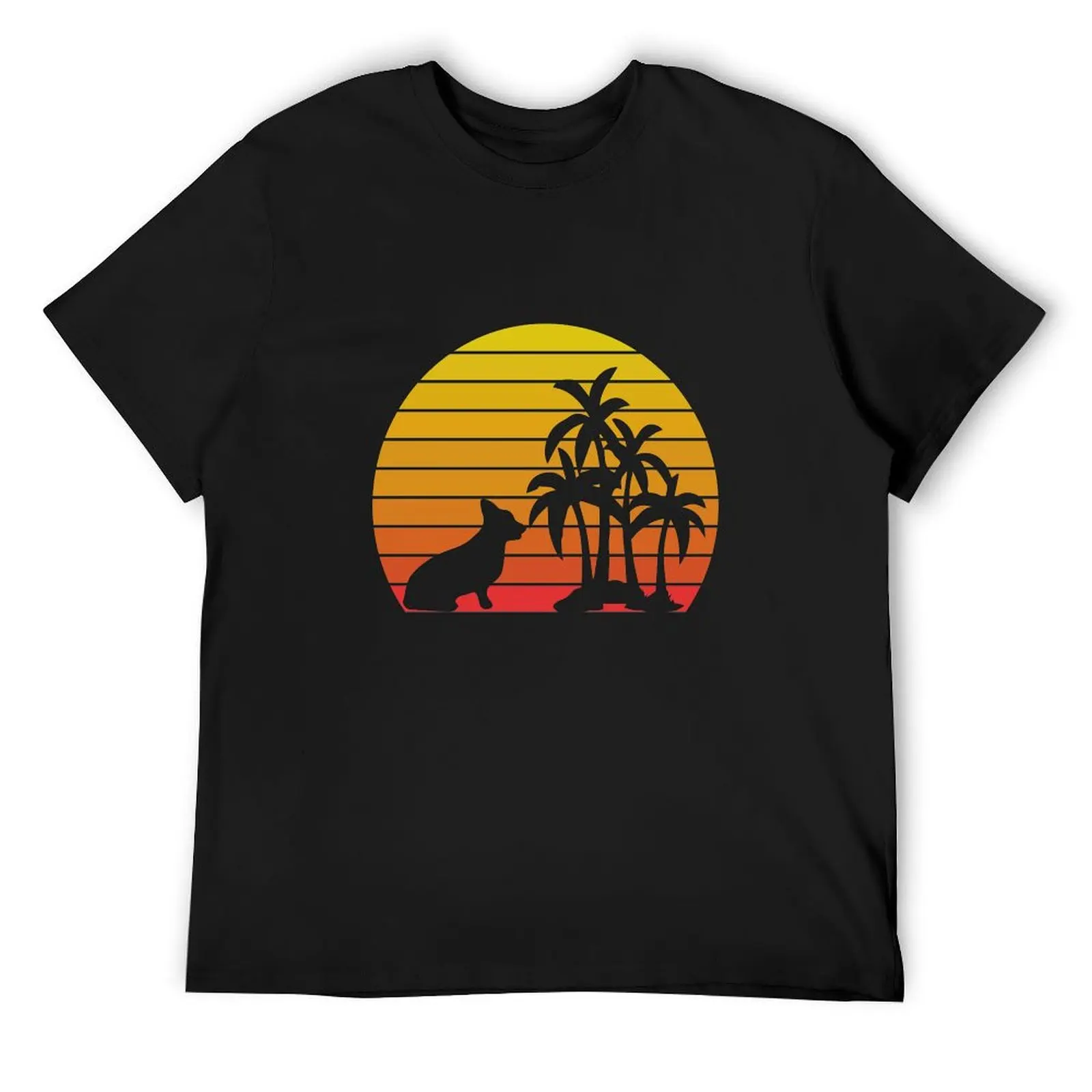 Retro Vintage Corgi Sunset Palm Trees Beach Silhouette T-Shirt kawaii clothes shirts graphic tees funny t shirts men
Retro Vintage Corgi Sunset Palm Trees Beach Silhouette T-Shirt kawaii clothes shirts graphic tees funny t shirts men