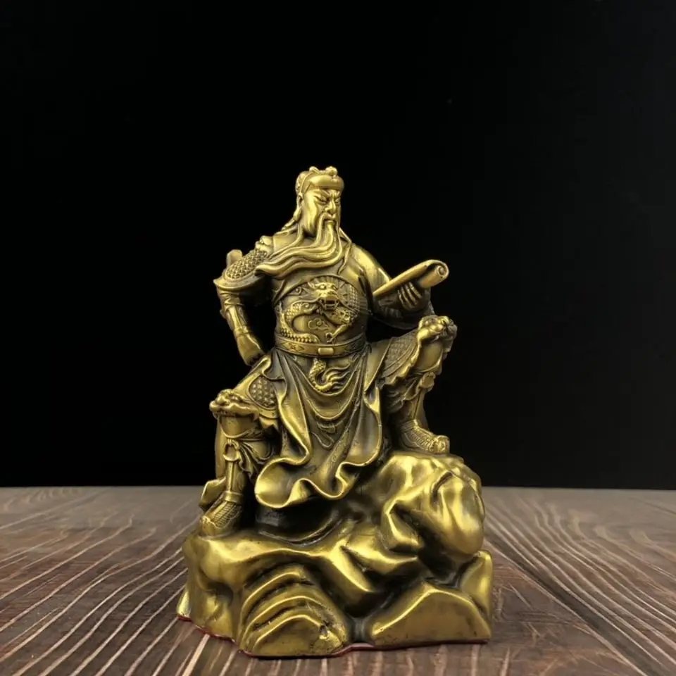 Copper Guan Gong Guan Gong Statue God of War and Wealth Statue Office Home Decor Gift for Desk Ornament
Copper Guan Gong Guan Gong Statue God of War and Wealth Statue Office Home Decor Gift for Desk Ornament