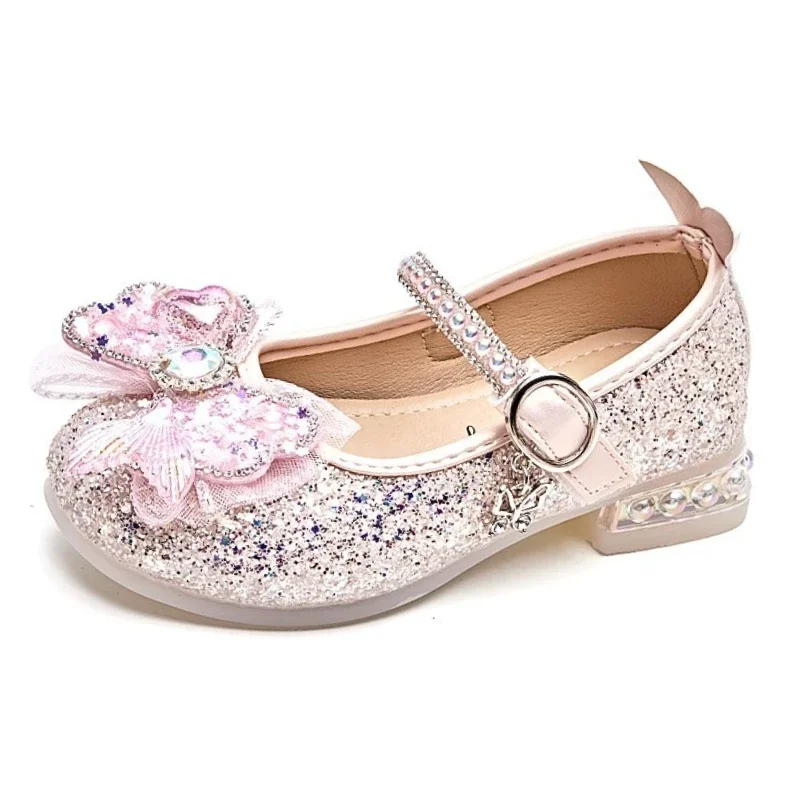 2025 New Girls' Princess Shoes Sequin Rhinestone Bow Children's Leather Shoes Baby Kid's Soft Sole High Heels Crystal Shoes
2025 New Girls' Princess Shoes Sequin Rhinestone Bow Children's Leather Shoes Baby Kid's Soft Sole High Heels Crystal Shoes