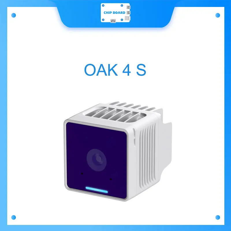 OAK 4 S: IP67 Водонепроницаемая монокулярная камера с искусственным интеллектом, сверхвысокое разрешение, автономная 
OAK 4 S: IP67 Водонепроницаемая монокулярная камера с искусственным интеллектом, сверхвысокое разрешение, автономная