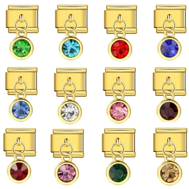 New Women Fashion December Stone Golden Pendant Italian Charm Fit 9mm Stainless Steel Module Bracelet Wholesale Jewelry
New Women Fashion December Stone Golden Pendant Italian Charm Fit 9mm Stainless Steel Module Bracelet Wholesale Jewelry