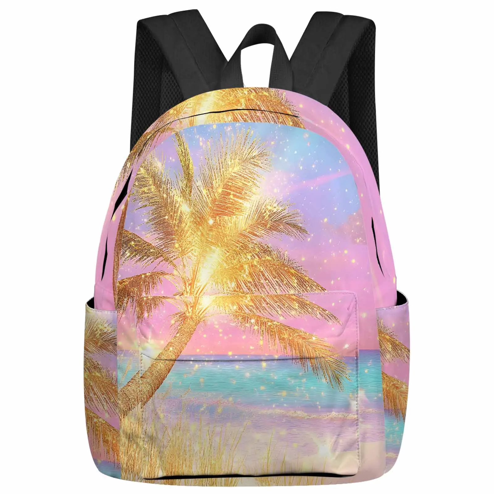 Seaside Sparkle Palm Trees Backpack School Bags for Teenagers Students Laptop Bag Women's Casual Travel Backpack
Seaside Sparkle Palm Trees Backpack School Bags for Teenagers Students Laptop Bag Women's Casual Travel Backpack