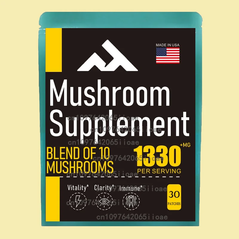 Mushroom Complex Transdermal Patches Reishi, Chaga, Cordyceps, Maitake for Memory Immune Support 30 Patches
Mushroom Complex Transdermal Patches Reishi, Chaga, Cordyceps, Maitake for Memory Immune Support 30 Patches