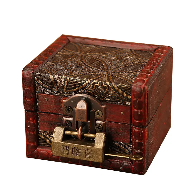 Chinese Jewelry Box Exquisite Retro Chinese Style Small Wooden Box Storage Box Mini Antique Packaging Gift Box with Lock
Chinese Jewelry Box Exquisite Retro Chinese Style Small Wooden Box Storage Box Mini Antique Packaging Gift Box with Lock