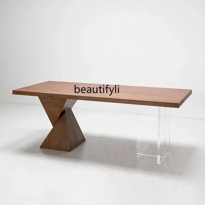 xxqNow simple solid wood tea table Italian minimalist designer rectangular acrylic suspended ash wood dining table
xxqNow simple solid wood tea table Italian minimalist designer rectangular acrylic suspended ash wood dining table