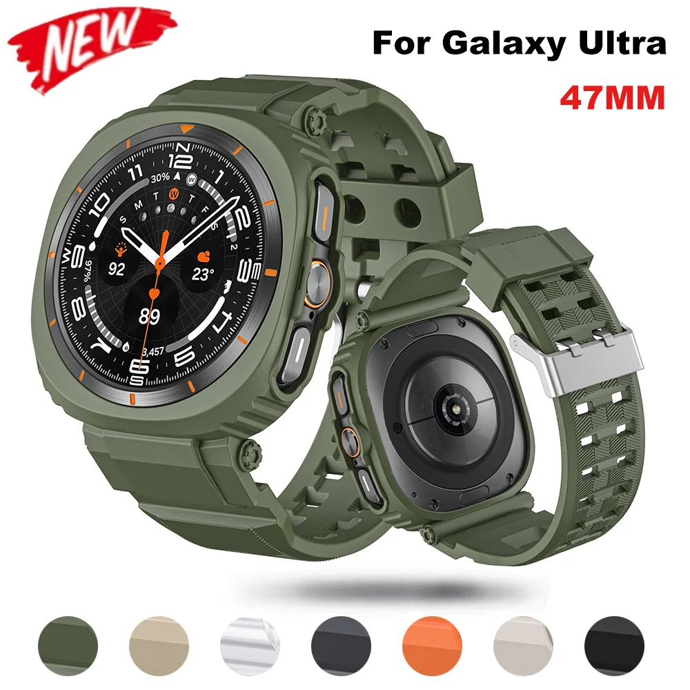 TPU Case+Strap for Samsung Galaxy Watch 7 Ultra 47mm Band Silicone Watchband Correa Accessories Bracelet for Galaxy Watch7 Ultra
TPU Case+Strap for Samsung Galaxy Watch 7 Ultra 47mm Band Silicone Watchband Correa Accessories Bracelet for Galaxy Watch7 Ultra