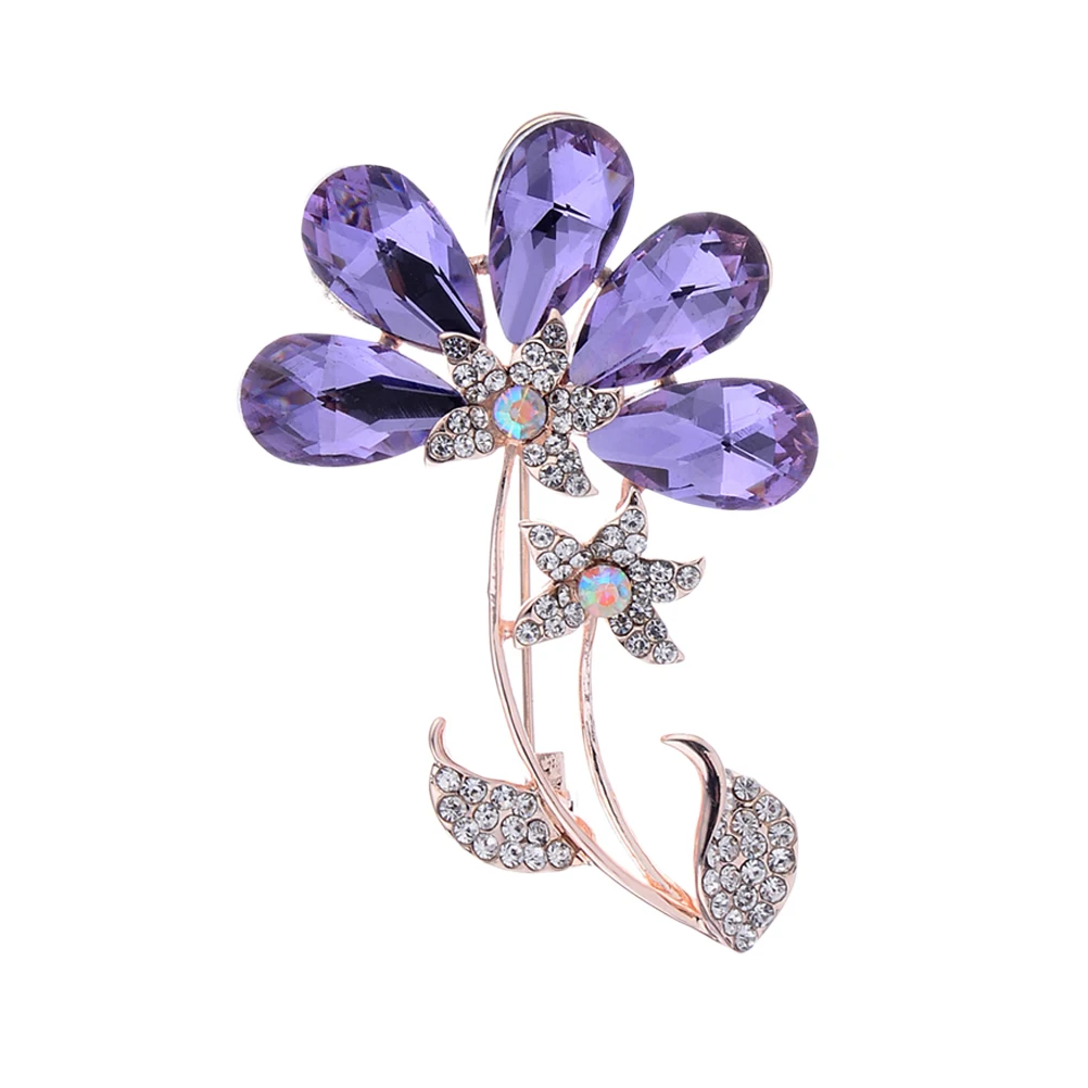 Violet Flower Brooch Rhinestone Crystal Women Breastpin Party Wedding Accessory Elegant Faux Decorative Pin Jewelry Gift
Violet Flower Brooch Rhinestone Crystal Women Breastpin Party Wedding Accessory Elegant Faux Decorative Pin Jewelry Gift