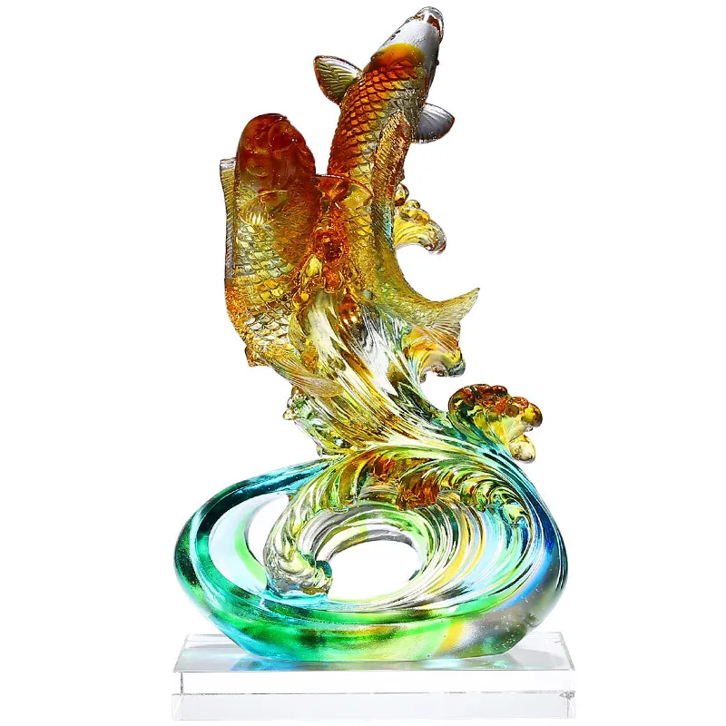 Glazed handicrafts gifts high-end living room decorations
Glazed handicrafts gifts high-end living room decorations