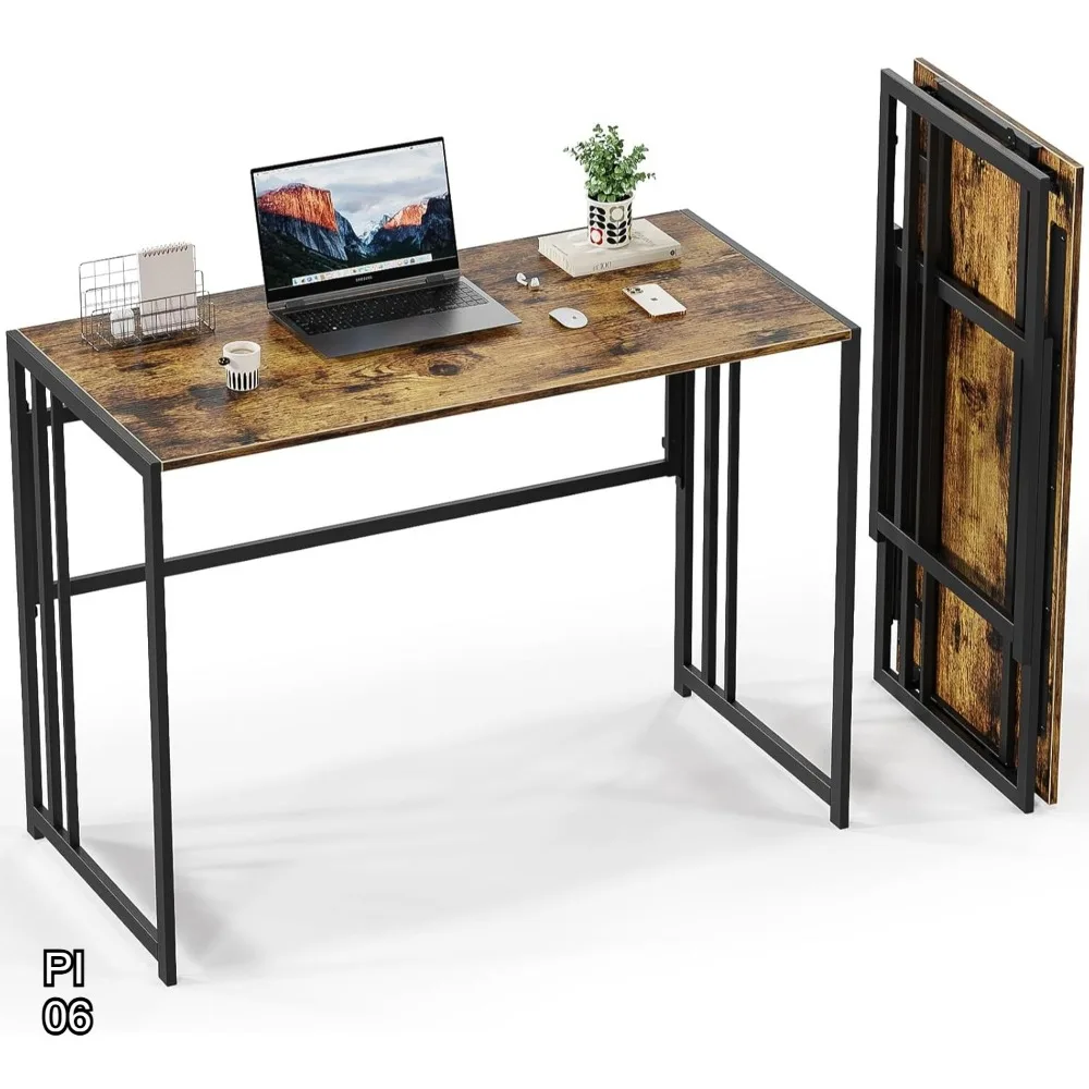 Складной компьютерный стол 40 дюймов для домашнего офиса, учебный стол без сборки с прочной рамой, коричневый
Складной компьютерный стол 40 дюймов для домашнего офиса, учебный стол без сборки с прочной рамой, коричневый