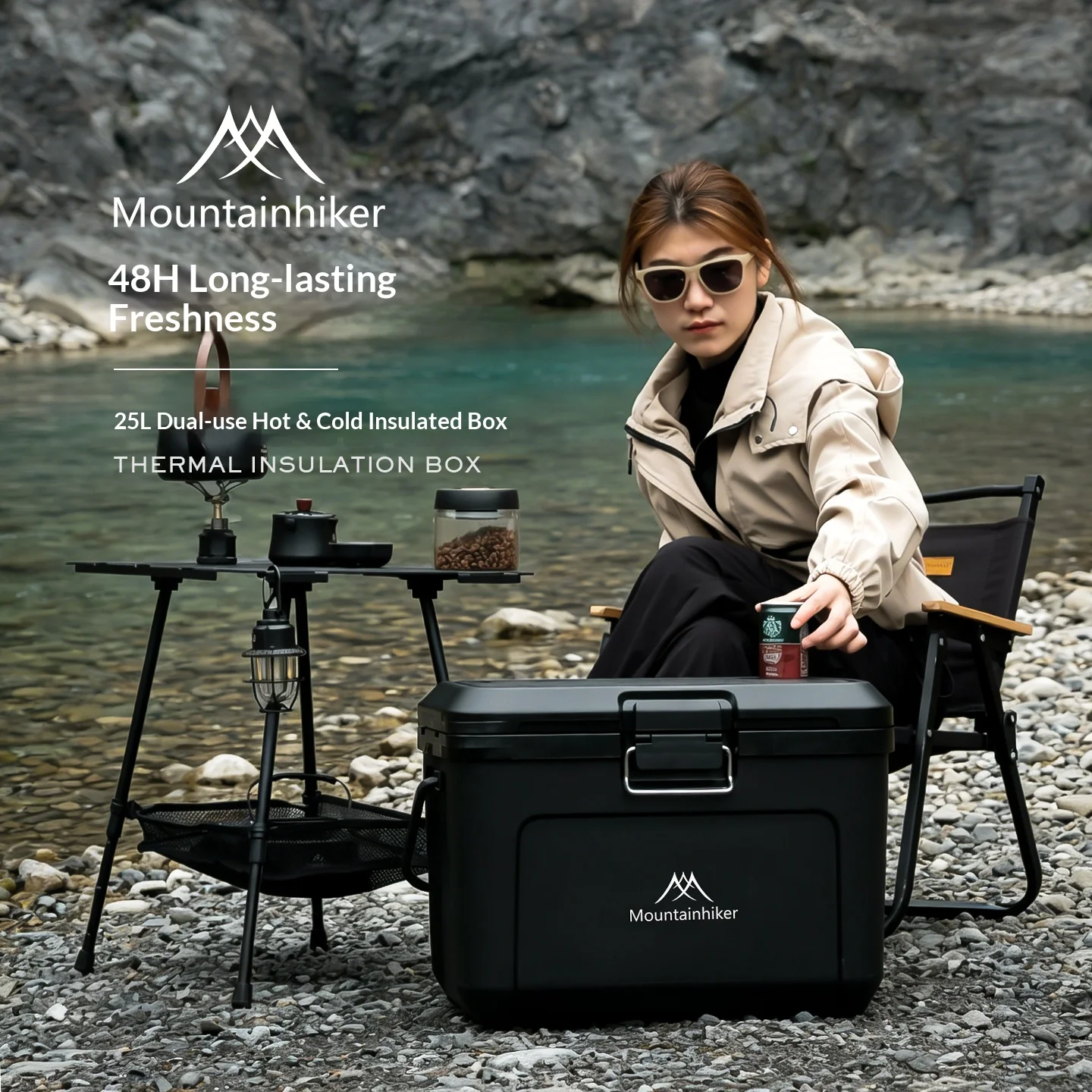 Mountainhiker 25L Black Hard Cooler Box Portable Insulated Ice Chest Waterproof Thermal Storage Container Cold Warm Retention f
Mountainhiker 25L Black Hard Cooler Box Portable Insulated Ice Chest Waterproof Thermal Storage Container Cold Warm Retention f