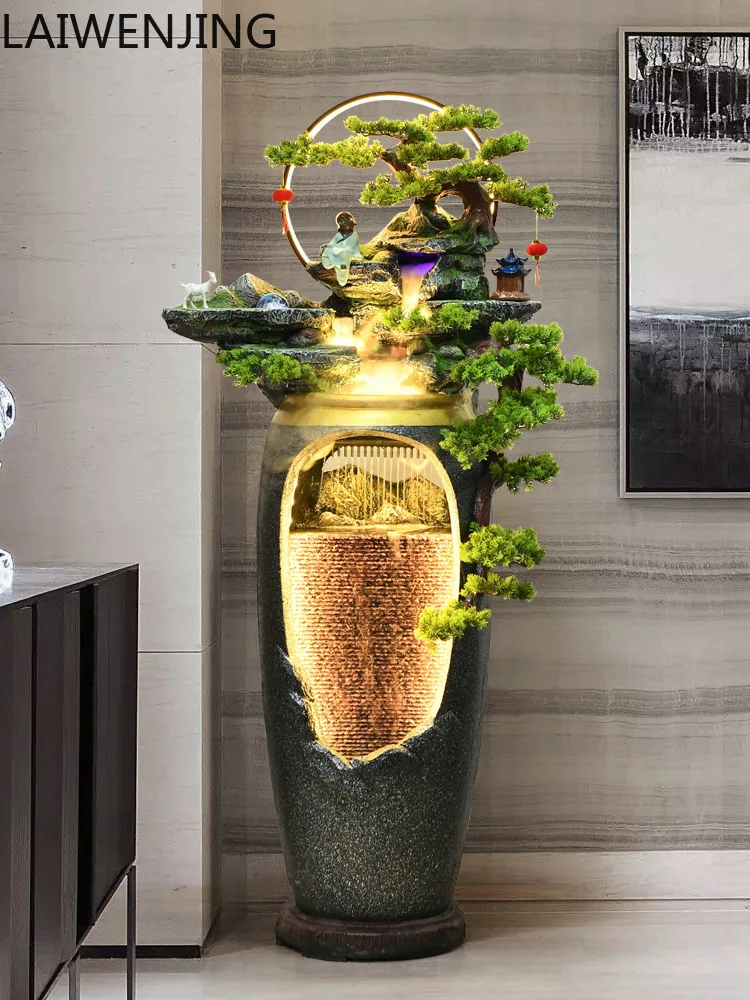 MJY New Chinese Style Flowing Water Fountain TV Cabinet Side Light Luxury Home Vase Rockery Ornament
MJY New Chinese Style Flowing Water Fountain TV Cabinet Side Light Luxury Home Vase Rockery Ornament