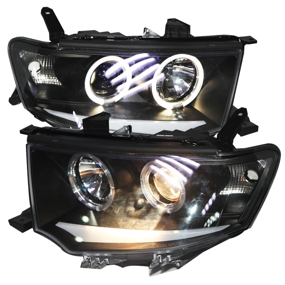 For Mitsubishi Pajero Sport Montero Nativa Dakar LED Angel Eyes Head Lamp 2009-2014 Year SN
For Mitsubishi Pajero Sport Montero Nativa Dakar LED Angel Eyes Head Lamp 2009-2014 Year SN