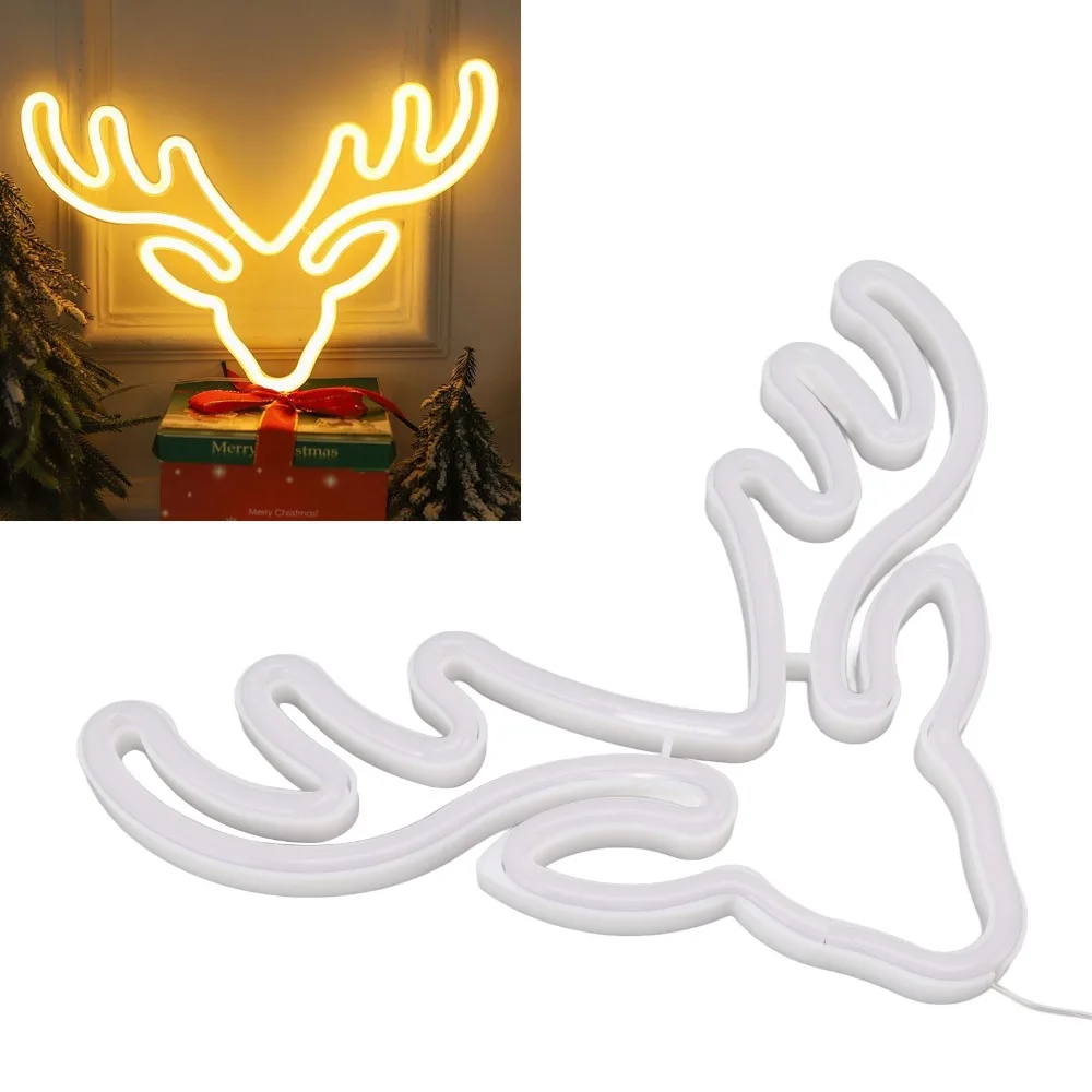 Energy Saving Deer Shaped Neon Light LED Sign 5V PVC Neon Light USB or Battery Powered LED Neon Light Party
Energy Saving Deer Shaped Neon Light LED Sign 5V PVC Neon Light USB or Battery Powered LED Neon Light Party