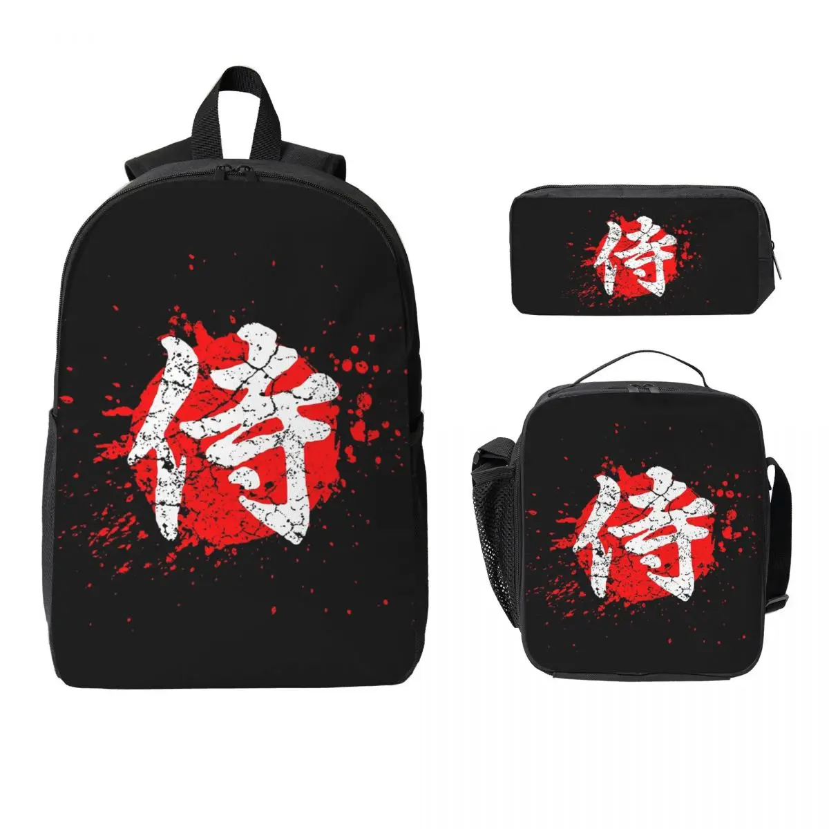 Japanese Bushido Samurai Characters Backpack Student BookBag School Bag Laptop Shoulder Bags 3ps Insulated Lunch Bag Pencil Case
Japanese Bushido Samurai Characters Backpack Student BookBag School Bag Laptop Shoulder Bags 3ps Insulated Lunch Bag Pencil Case