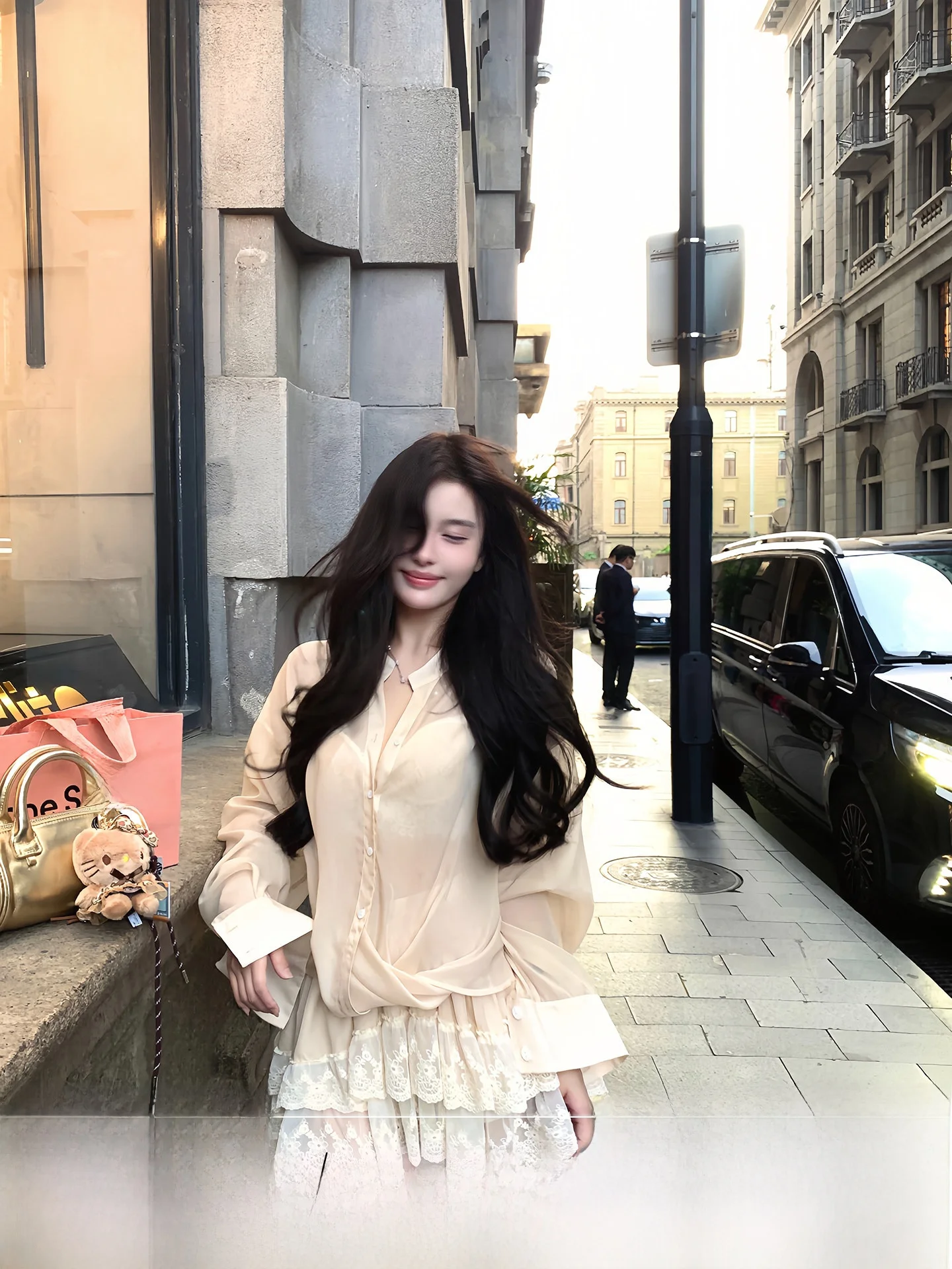 Ele Women's irt And A-Line Lace Skirt Set Flowing Chiffon Long Sve Button up Anti-Wrinkle Breathable Summer Outfit
Ele Women's irt And A-Line Lace Skirt Set Flowing Chiffon Long Sve Button up Anti-Wrinkle Breathable Summer Outfit