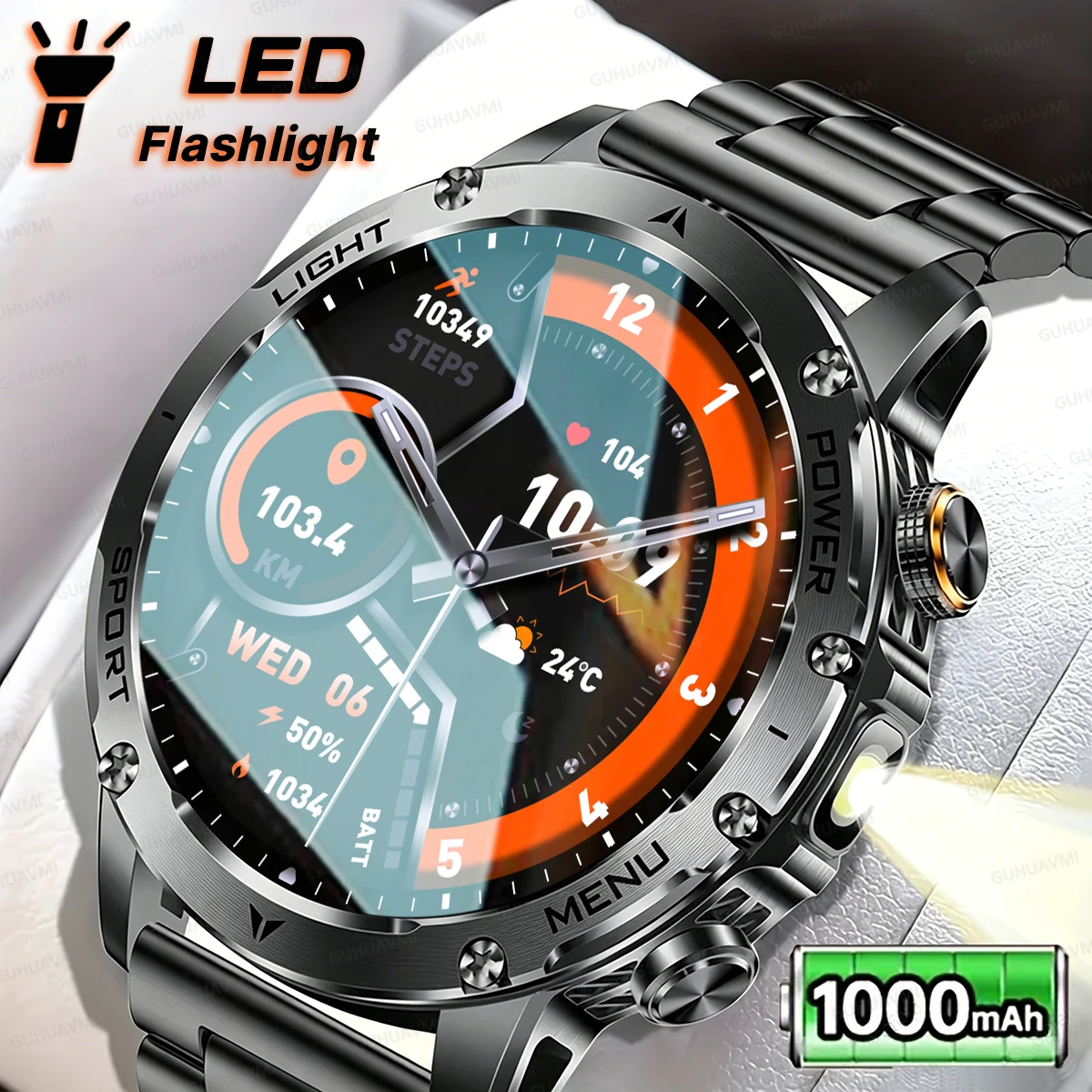 2026 Outdoor New 1000mAh Battery T-Rex 3 Military Grade Smart Watch Men IP69K Waterproof GPS HD Bluetooth Call 100+Sports Watch
2026 Outdoor New 1000mAh Battery T-Rex 3 Military Grade Smart Watch Men IP69K Waterproof GPS HD Bluetooth Call 100+Sports Watch