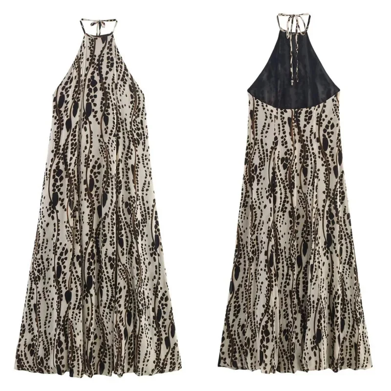 Flower Print Dresses Beachwear Swimsuit Women Summer ZR Eur American Bohemian Loose Print Hanging Neck Collar A-line Dress New
Flower Print Dresses Beachwear Swimsuit Women Summer ZR Eur American Bohemian Loose Print Hanging Neck Collar A-line Dress New