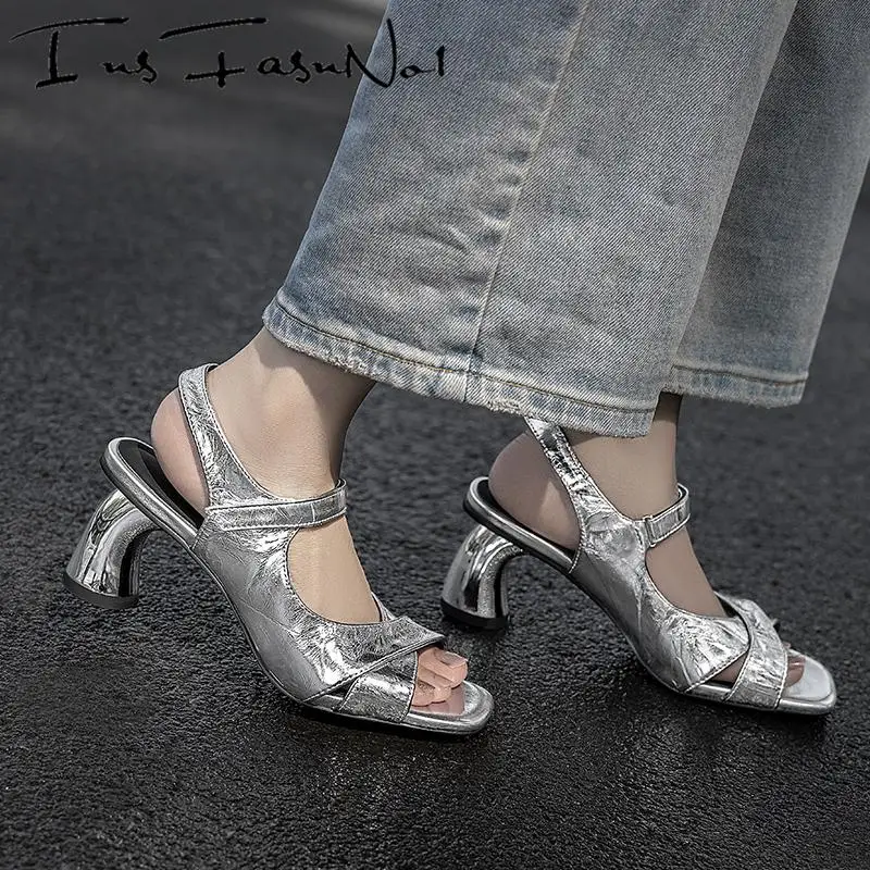 Fashion Square Open Toe Modern Sandals Women Round High Heel Hook Loop Single Shoes All Match Casual Party Dress Shoes Mujer New
Fashion Square Open Toe Modern Sandals Women Round High Heel Hook Loop Single Shoes All Match Casual Party Dress Shoes Mujer New
