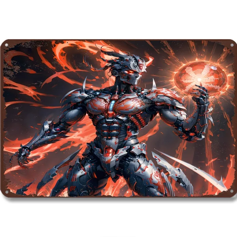 Robot Warrior Aluminum Metal Tin Sign, 7.9x11.8"/11.8x17.7", Vintage-Inspired Art Decorative Plaque, Wall Hanging for Home
Robot Warrior Aluminum Metal Tin Sign, 7.9x11.8"/11.8x17.7", Vintage-Inspired Art Decorative Plaque, Wall Hanging for Home